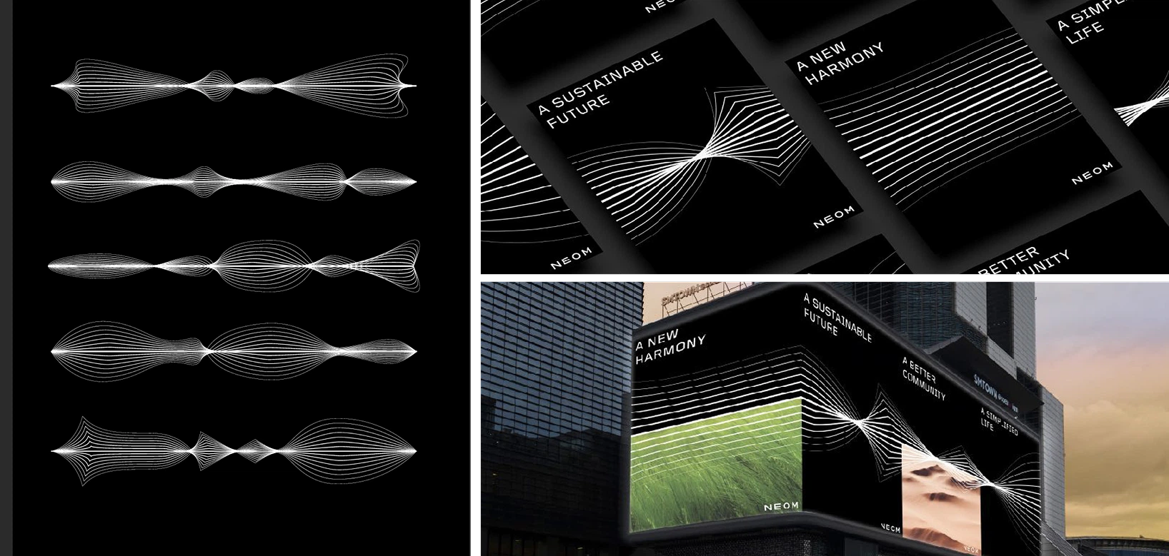 NEOM — generative brand identity and logo system