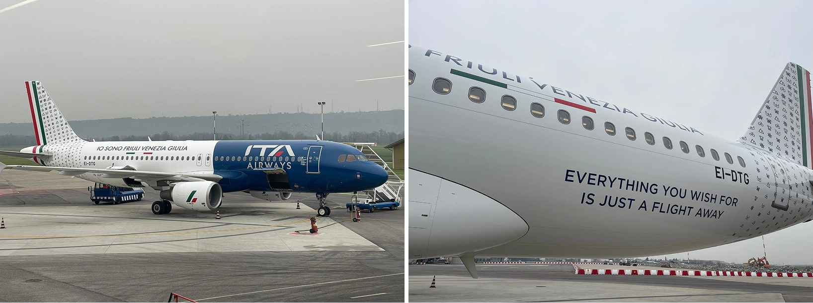 ITA Airways Airbus A320 — Io sono Friuli Venezia Giulia special livery