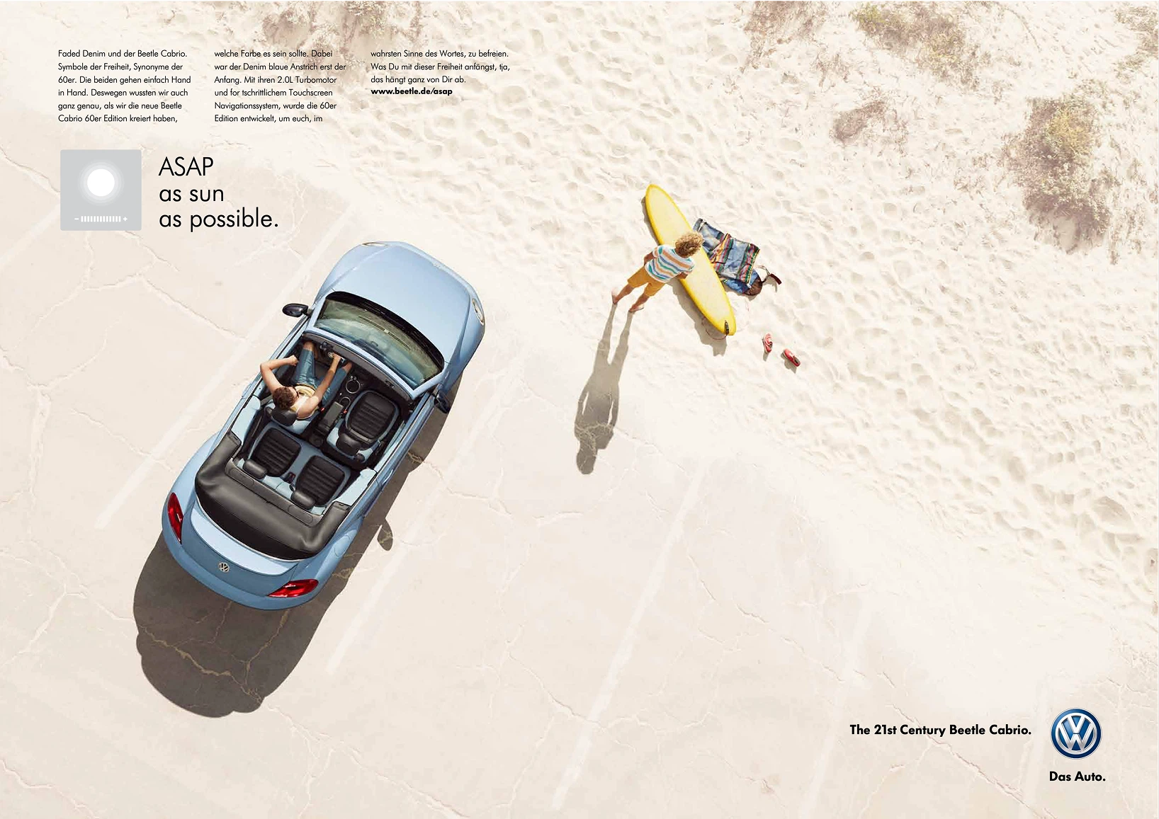 VW Beetle Cabriolet Hawaii campaign